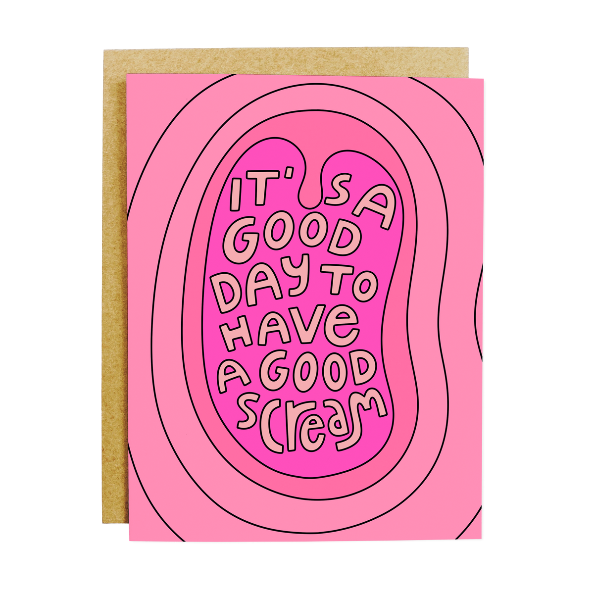 Good Day For A Scream Greeting Card