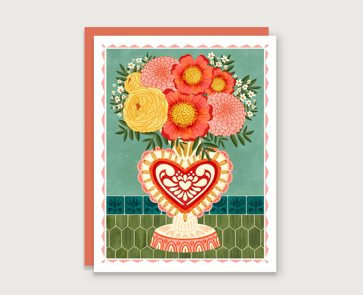 Heart Vase Bouquet
