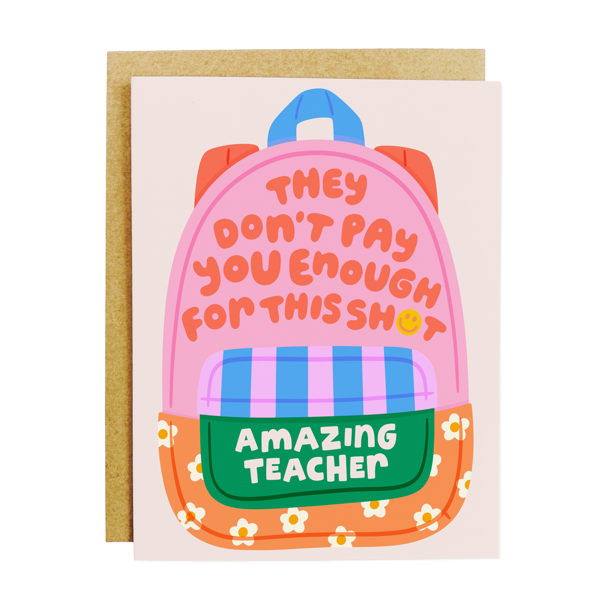 Amazing Teacher Pay Greeting Card