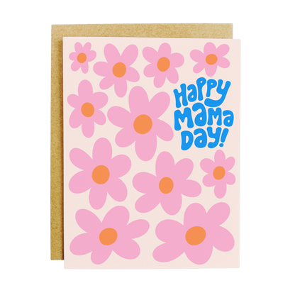 Happy Mama Day Flowers Card