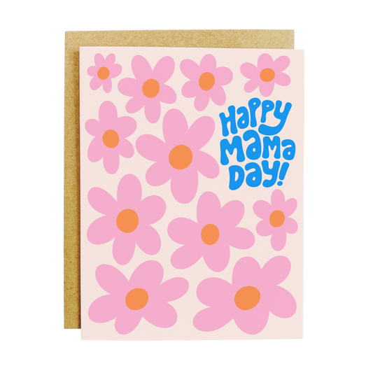 Happy Mama Day Flowers Card